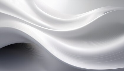 Obraz premium Cyber White Gradient, an ultra-minimalist transition from pure white to a light pearlescent glow. 
