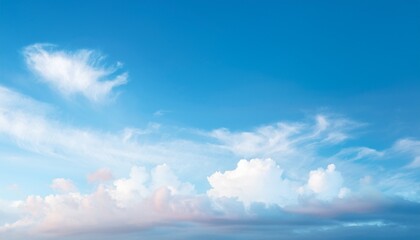 Cloudy Sky Gradient, a delicate gradation of pastel sky shades, from light blue to soft pink.
