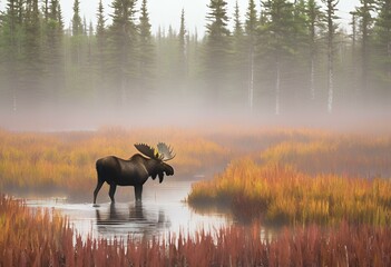 Peat Bog Moose