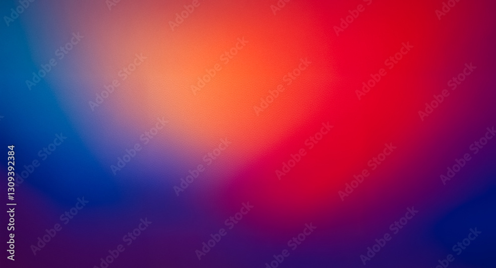 Aufkleber a smooth color gradient background featuring vibrant hues of blue, orange, and red blending together