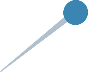 Straight pin illustration.