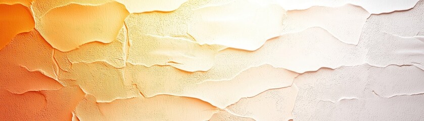 Obraz premium A textured background featuring soft gradients of orange and white tones, creating a warm and inviting atmosphere.