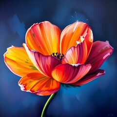 Fototapeta premium flower in a time-lapse