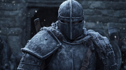 Fototapeta premium Sustainability at home winter knights retreat