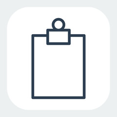 checklist icon in black line style
