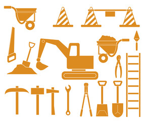 Construction tools and heavy machinery