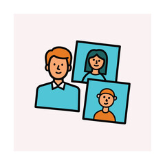 Fototapeta premium vector illustration of a family