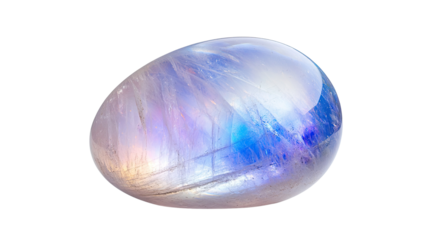 A blue stone with a purple hue