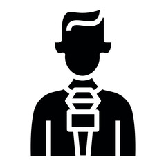 reporter vector icon