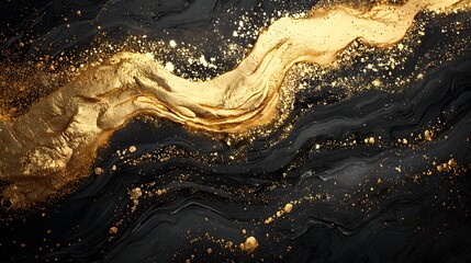 86. A dramatic gradient from jet black to luminous gold, creating a bold and striking visual impact