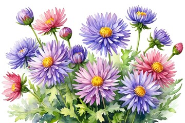 Fototapeta premium there are many different colored flowers in a vase on the table