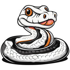 Fototapeta premium snake colorful vector illustration 