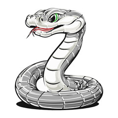 Fototapeta premium snake colorful vector illustration 
