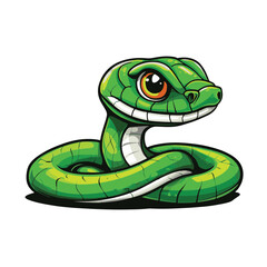 Naklejka premium snake colorful vector illustration 