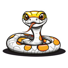 Fototapeta premium snake colorful vector illustration 