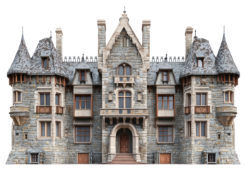 PNG Old stone castle mansion architecture building historic.
