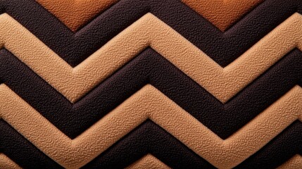 Fototapeta premium Copper and Tan Chevron Tweed with Suede Texture. A rich copper shade paired with tan, finished in a soft suede texture that adds depth and comfort.
