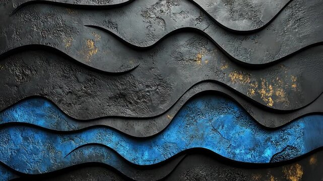 Abstract Blue and Grey Wave Pattern Texture:  A Stunning Visual of Intertwined Curves and Hues