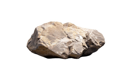 Obraz premium A large rock sits on a white background