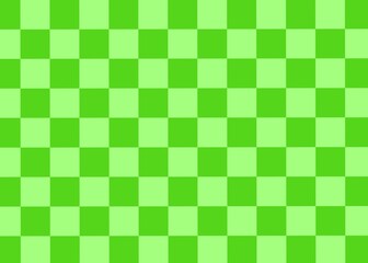 Green checkered pattern background. Green plaid, wallpaper. Abstract green background