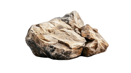 Obraz premium A large rock sits on a white background