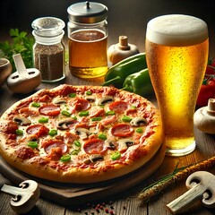 ピザと冷えたビールのペアリング｜Pizza and Chilled Beer Pairing