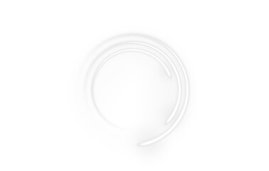 PNG circle with neon line creating a circular frame and round portal. An abstract background featuring a glowing ring with a radiant twirl and smooth curve. Glare vector effect with light astral beam 