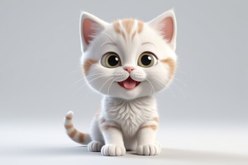 there is a small toy fox sitting on a white surface