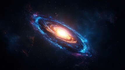 Spiral Galaxy in Deep Space