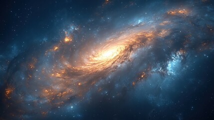 Fototapeta premium Spiral Galaxy in Deep Space (3)