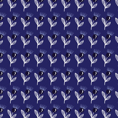 seamless pattern with blue and white arrows