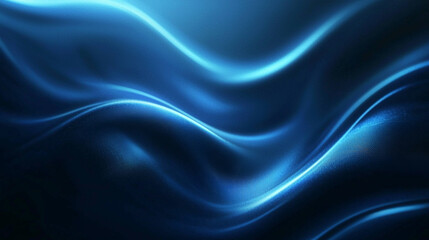 Obraz premium Abstract blue wave background digital design texture illustration dark silk curve waves shiny light