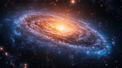 Spiral Galaxy in Deep Space