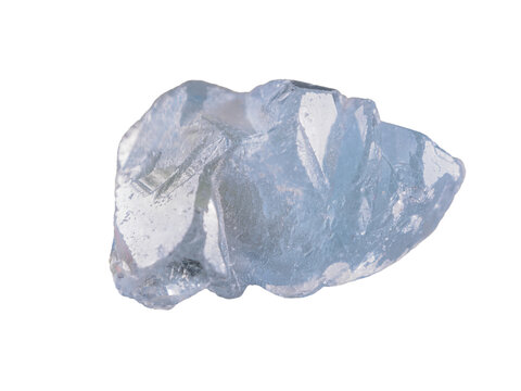 strontium sulfate mineral, found in pale blue or colorless crystals.
