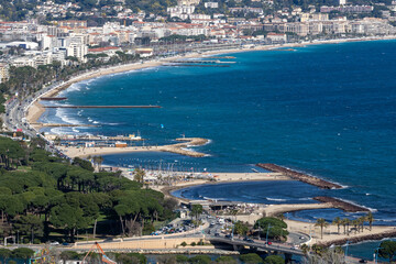 d&eacute;fil&eacute; de plages sur cannes la bocca 
