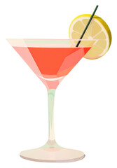 PNG Cocktail martini drink cosmopolitan.
