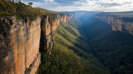 Majestic cliffs and mountains showcasing nature's raw beauty