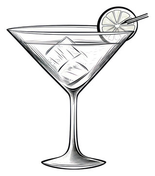 recommend clip art: PNG Cocktail martini sketch drink.