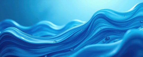 Obraz premium Swirling blues, soft edges, translucent watery effect, blend, sky