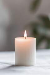 close-up of candle burning softly in dimly lit room its warm glow symbolizing hope and resilience