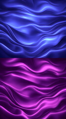 Obraz premium Abstract Background: Blue and Purple Waves