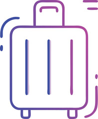 vector illustration of a suitcase