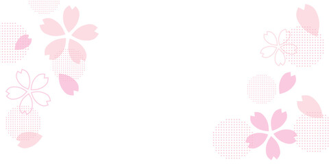 シンプルな桜の模様の背景