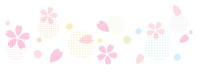 シンプルな桜の模様の背景