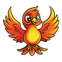 Fototapeta premium Phoenix bird vector illustration