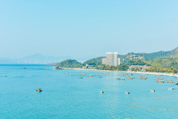 Obraz premium Xunliao Bay coastline scenery in Huizhou, Guangdong province, China, in January winter