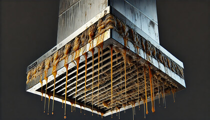 Fototapeta premium 油汚れ・キッチン・油