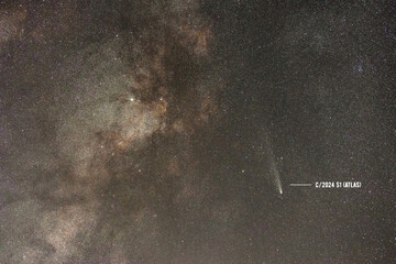 C 2023 A3 (Tsuchinshan ATLAS), a comet from the Oort cloud, October 20, 2024