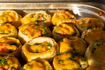 Baked Stuffed Artichokes with Cheese