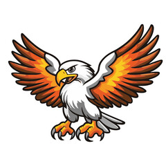 Obraz premium Majestic Cartoon Eagle